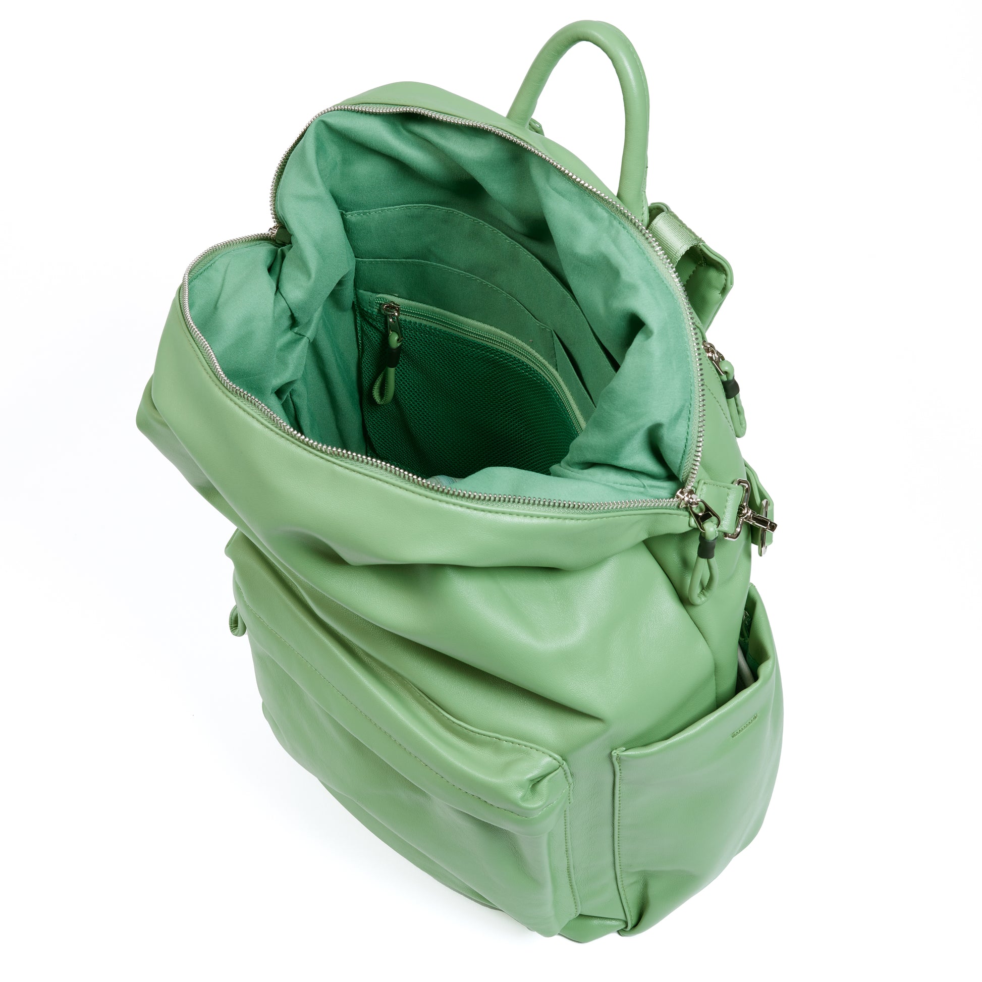 best backpack purse vegan leather The Karma Backpack- Vegan Leather in Aloe