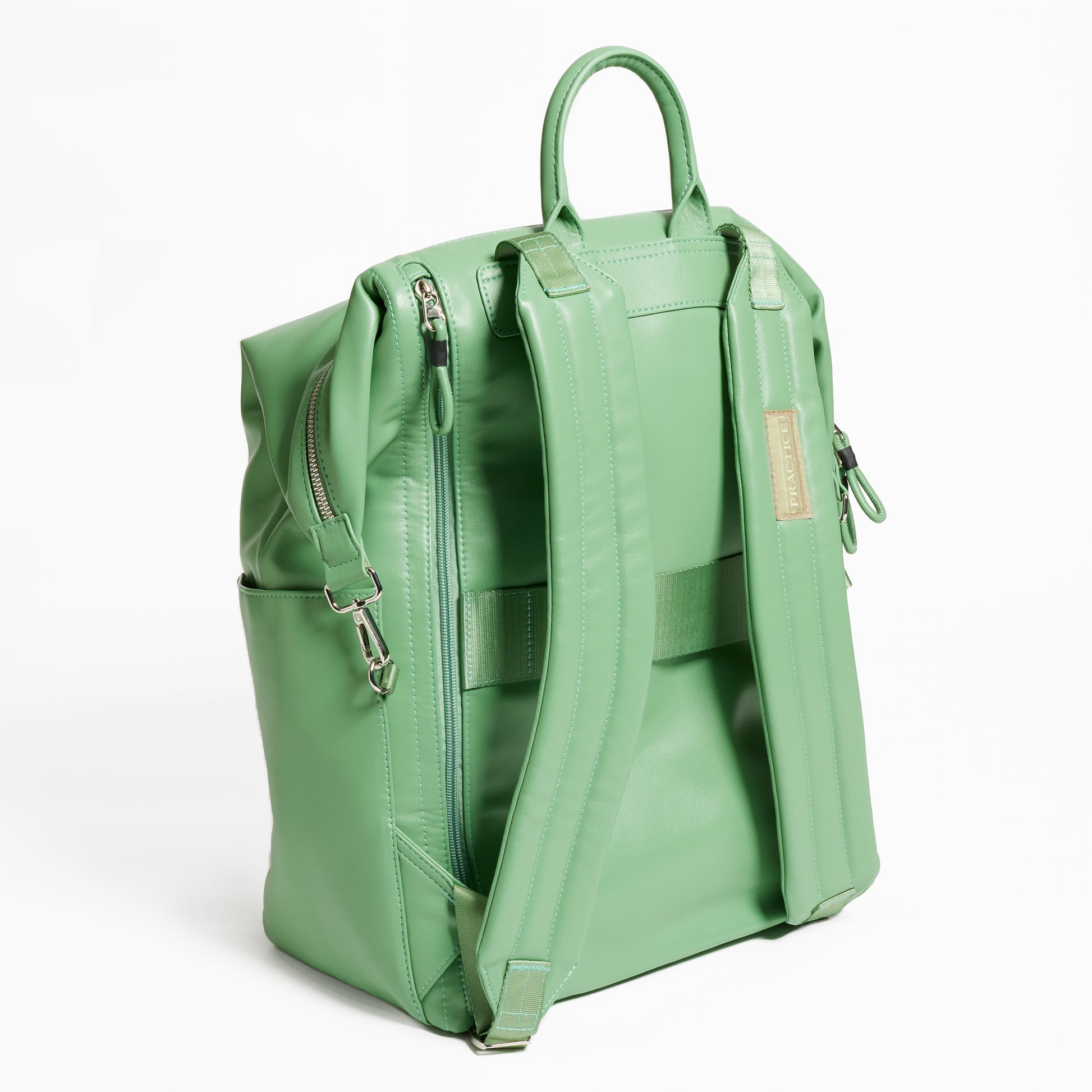 The Karma Large Backpack- Vegan Leather in Aloe